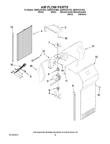 11 - Air Flow Parts parts for Whirlpool Refrigerator GD5RVAXVY03 from AppliancePartsPros.com
