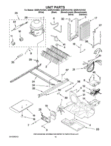 09 - Unit Parts parts for Whirlpool Refrigerator GD5RVAXVB03 from AppliancePartsPros.com