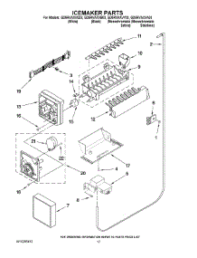 10 - Icemaker Parts parts for Whirlpool Refrigerator GD5RVAXVB03 from AppliancePartsPros.com