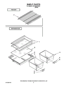 05 - Shelf Parts parts for Whirlpool Refrigerator W4TXNGFWQ01 from AppliancePartsPros.com