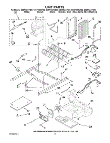 11 - Unit Parts parts for Whirlpool Refrigerator ED5FHAXVB02 from AppliancePartsPros.com