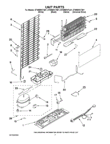 04 - Unit Parts parts for Whirlpool Refrigerator ET0MSRXTD01 from AppliancePartsPros.com