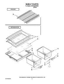 05 - Shelf Parts parts for Whirlpool Refrigerator W4TXNGFWQ00 from AppliancePartsPros.com