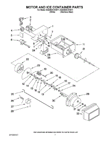 05 - Motor And Ice Container Parts parts for Whirlpool Refrigerator 6GD25DCXHW11 from AppliancePartsPros.com