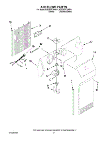 10 - Air Flow Parts parts for Whirlpool Refrigerator 6GD25DCXHW11 from AppliancePartsPros.com
