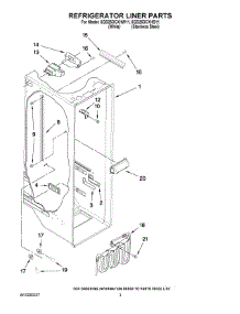 02 - Refrigerator Liner Parts parts for Whirlpool Refrigerator 6GD25DCXHS11 from AppliancePartsPros.com