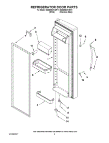 06 - Refrigerator Door Parts parts for Whirlpool Refrigerator 6GD25DCXHS11 from AppliancePartsPros.com