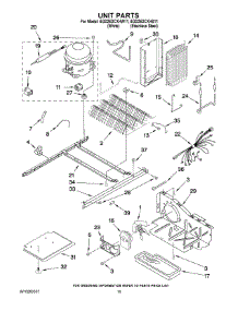 09 - Unit Parts parts for Whirlpool Refrigerator 6GD25DCXHS11 from AppliancePartsPros.com