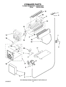 12 - Icemaker Parts parts for Whirlpool Refrigerator 6GD25DCXHS11 from AppliancePartsPros.com