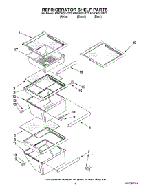 03 - Refrigerator Shelf Parts parts for Whirlpool Refrigerator ED5CHQXVT02 from AppliancePartsPros.com