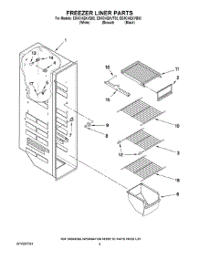 04 - Freezer Liner Parts parts for Whirlpool Refrigerator ED5CHQXVT02 from AppliancePartsPros.com