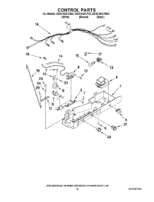 11 - Control Parts parts for Whirlpool Refrigerator ED5CHQXVB02 from AppliancePartsPros.com