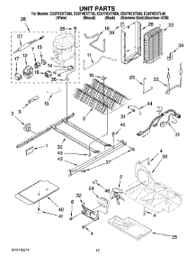 09 - Unit Parts parts for Whirlpool Refrigerator ED2FHEXTT00 from AppliancePartsPros.com