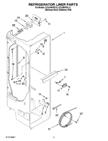 02 - Refrigerator Liner Parts parts for Whirlpool Refrigerator EC3JHAXRS12 from AppliancePartsPros.com