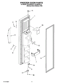 07 - Freezer Door Parts parts for Whirlpool Refrigerator EC3JHAXRS12 from AppliancePartsPros.com