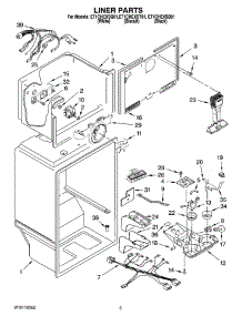 03 - Liner Parts parts for Whirlpool Refrigerator ET1CHEXSQ01 from AppliancePartsPros.com