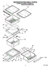 03 - Refrigerator Shelf Parts parts for Whirlpool Refrigerator EC3JHAXRL12 from AppliancePartsPros.com