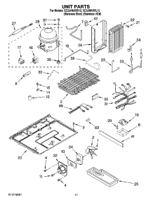 11 - Unit Parts parts for Whirlpool Refrigerator EC3JHAXRL12 from AppliancePartsPros.com