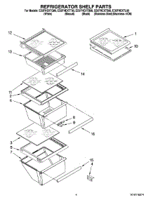 03 - Refrigerator Shelf Parts parts for Whirlpool Refrigerator ED2FHEXTS00 from AppliancePartsPros.com