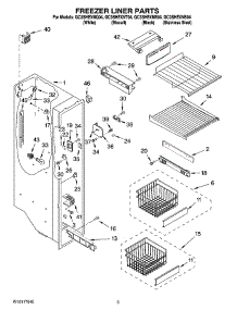 04 - Freezer Liner Parts parts for Whirlpool Refrigerator GC3SHEXNT04 from AppliancePartsPros.com