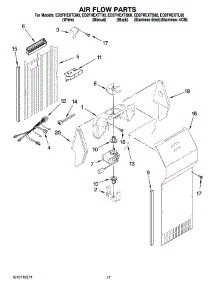 10 - Air Flow Parts parts for Whirlpool Refrigerator ED2FHEXTS00 from AppliancePartsPros.com