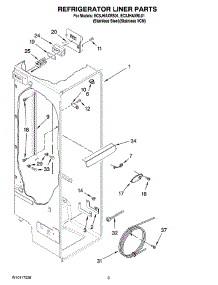 02 - Refrigerator Liner Parts parts for Whirlpool Refrigerator EC3JHAXRS01 from AppliancePartsPros.com