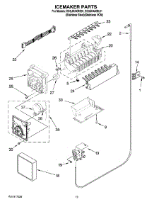 12 - Icemaker Parts, Optional Parts (Not Included) parts for Whirlpool Refrigerator EC3JHAXRS01 from AppliancePartsPros.com