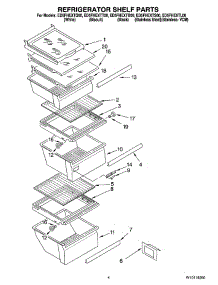 03 - Refrigerator Shelf Parts parts for Whirlpool Refrigerator ED5FHEXTT00 from AppliancePartsPros.com