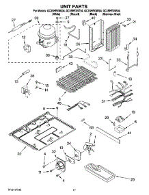 11 - Unit Parts parts for Whirlpool Refrigerator GC3SHEXNQ04 from AppliancePartsPros.com