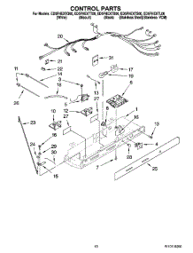 11 - Control Parts parts for Whirlpool Refrigerator ED5FHEXTT00 from AppliancePartsPros.com
