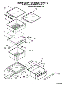 03 - Refrigerator Shelf Parts parts for Whirlpool Refrigerator EC3JHAXRL01 from AppliancePartsPros.com