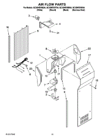 09 - Air Flow Parts parts for Whirlpool Refrigerator GC3SHEXNS04 from AppliancePartsPros.com
