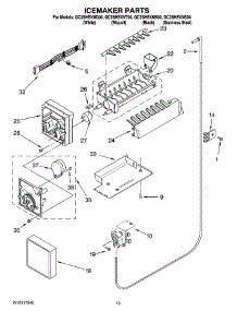 12 - Icemaker Parts, Optional Parts parts for Whirlpool Refrigerator GC3SHEXNS04 from AppliancePartsPros.com