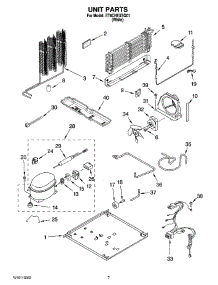 04 - Unit Parts parts for Whirlpool Refrigerator ET8CHEXSQ01 from AppliancePartsPros.com