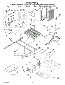 09 - Unit Parts parts for Whirlpool Refrigerator ED5FHEXSL02 from AppliancePartsPros.com