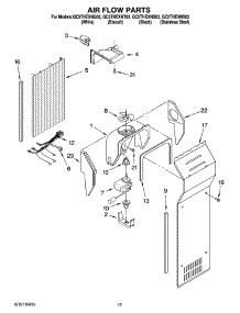 09 - Air Flow Parts parts for Whirlpool Refrigerator GC5THEXNB02 from AppliancePartsPros.com