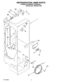 02 - Refrigerator Liner Parts parts for Whirlpool Refrigerator EC3JHAXRS11 from AppliancePartsPros.com