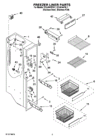 04 - Freezer Liner Parts parts for Whirlpool Refrigerator EC3JHAXRS11 from AppliancePartsPros.com