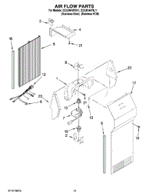 09 - Air Flow Parts parts for Whirlpool Refrigerator EC3JHAXRS11 from AppliancePartsPros.com