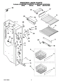 04 - Freezer Liner Parts parts for Whirlpool Refrigerator GC5SHEXNT04 from AppliancePartsPros.com