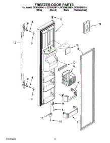 07 - Freezer Door Parts parts for Whirlpool Refrigerator GC3SHEXNS14 from AppliancePartsPros.com