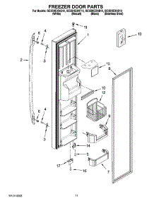 07 - Freezer Door Parts parts for Whirlpool Refrigerator GC3SHEXNS15 from AppliancePartsPros.com