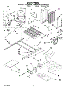 11 - Unit Parts parts for Whirlpool Refrigerator ES5PHAXSB01 from AppliancePartsPros.com