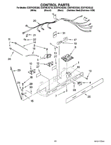 11 - Control Parts parts for Whirlpool Refrigerator ED5FHEXSQ02 from AppliancePartsPros.com