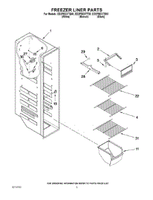 04 - Freezer Liner Parts parts for Whirlpool Refrigerator ED2PBEXTT00 from AppliancePartsPros.com