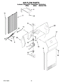 09 - Air Flow Parts parts for Whirlpool Refrigerator ES5PHAXSQ01 from AppliancePartsPros.com