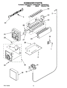 12 - Icemaker Parts, Optional Parts (Not Included) parts for Whirlpool Refrigerator ES5PHAXSQ01 from AppliancePartsPros.com