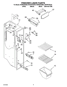 04 - Freezer Liner Parts parts for Whirlpool Refrigerator ED2FHAXSQ03 from AppliancePartsPros.com