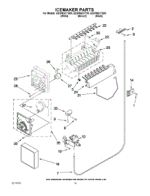 12 - Icemaker Parts parts for Whirlpool Refrigerator ED2PBEXTT00 from AppliancePartsPros.com
