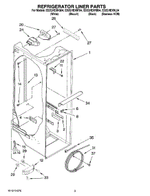 02 - Refrigerator Liner Parts parts for Whirlpool Refrigerator ED2GHEXNT04 from AppliancePartsPros.com